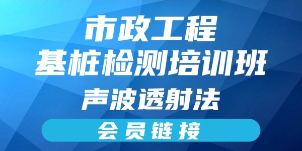 2025年市政工程基桩检测培训班-基桩声波透射法（会员链接）