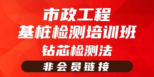 2025年市政工程基桩检测培训班-基桩钻芯检测法（非会员链接）